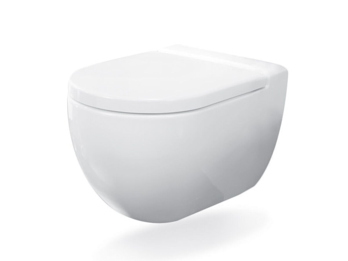 AXA Uno Wall Pan Soft Close Quick Release Seat White (4 Star)
