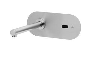 Wolfen Wall Mounted Outlet with Plate Wave-On Sensor Operation Stainless Steel (6 Star)