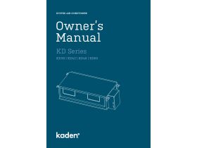 Owner's Manual - Kaden Ducted Air Conditioner KD Series