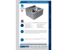 Technical Guide - Britex Knee Operated Basin