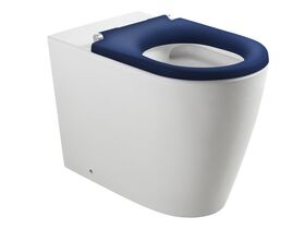 Wolfen Ambulant Back To Wall Rimless Back to Wall Pan with Single Flap Seat Blue (4 Star)
