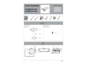 Installation Instructions - American Standard Acacia SupaSleek Semi Recessed Basin 1 & 3 Taphole 550mm White