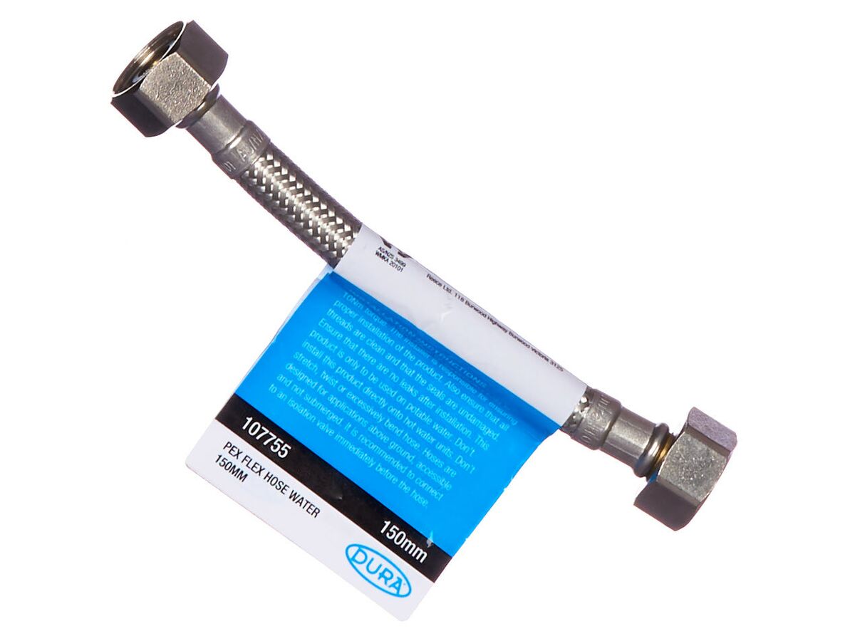 Dura Pex Flex Hose Water 150mm from Reece