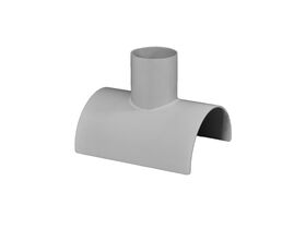 PVC Stormwater Clamp On Boss Connector 225mm x 100mm x 90 Degree
