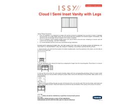 Installation Instructions - ISSY Cloud I Wall Hung Vanity Unit with Legs Semi Inset