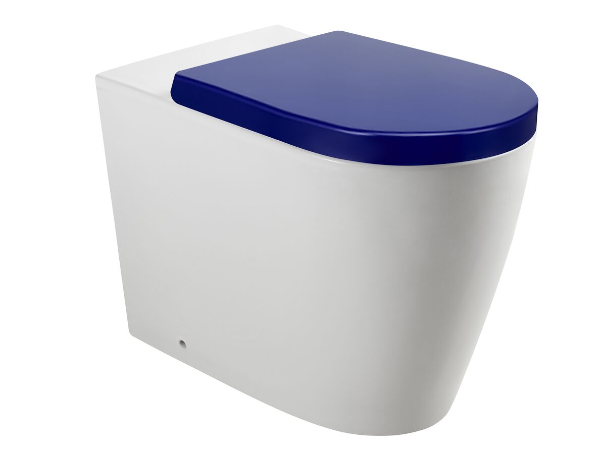 Wolfen Ambulant Back to Wall Pan with Blue Double Flap Seat