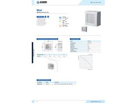 Specification Sheet - Blauberg Window Exhaust Fan