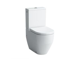 LAUFEN Pro A Rimless Close Coupled Back to Wall Toilet Suite Back Inlet with Soft Close Seat White (4 Star)