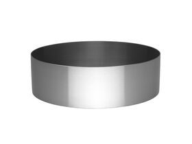 Kado Aspect Stainless Steel Basin Round 400mm with Plug & Waste Brushed Nickel