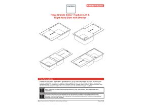 Installation Instructions - Memo Freya Granite 1 Tap Hole Sinks with Drainers