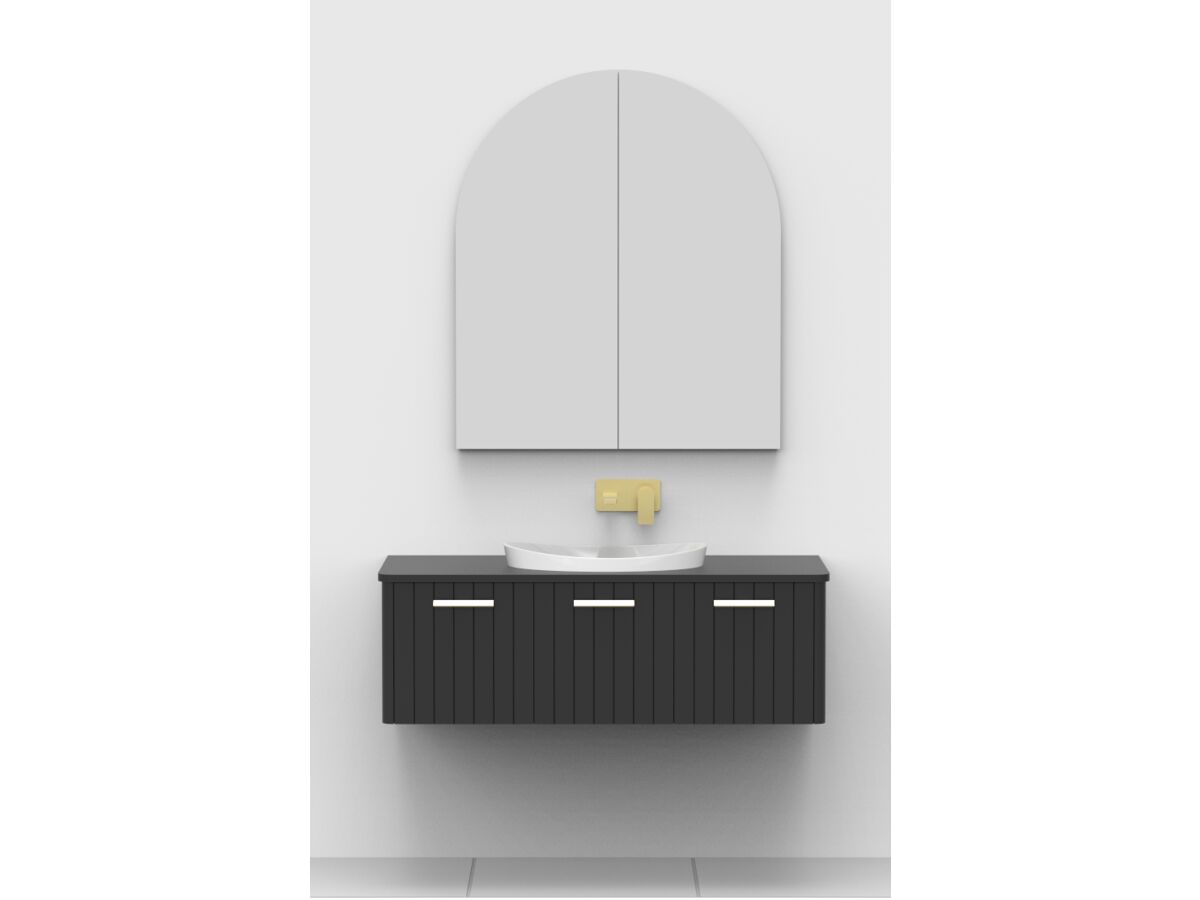 Kado Neue Arch 900 x 1050mm 2 Door Mirrored Shave from Reece