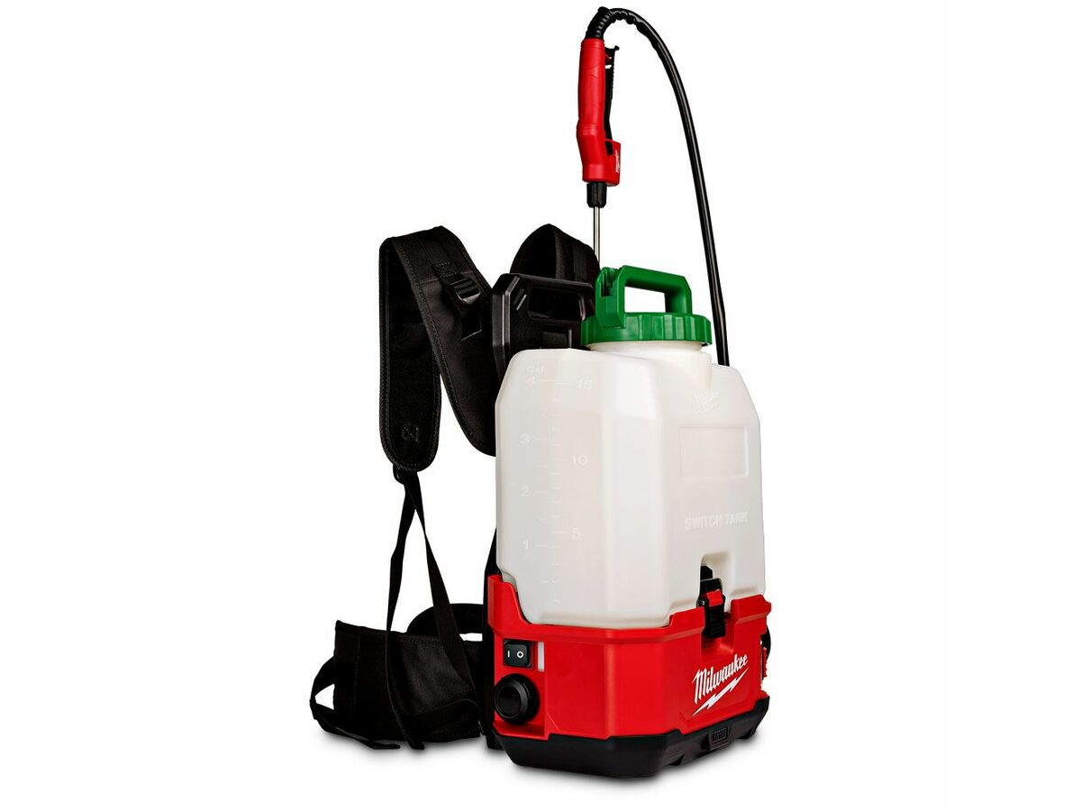 Milwaukee M18 Switch Tank 15ltr Backpack Chemical Sprayer with Powered