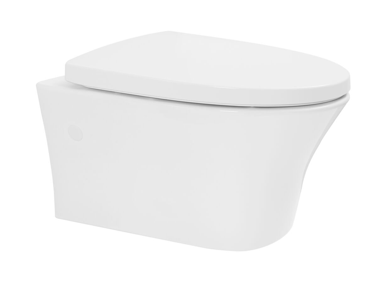 American Standard Signature Hygiene Rim Wall Hung Pan with Soft Close Quick Release White Seat (4 Star)