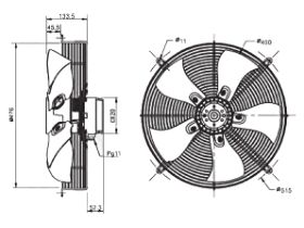 SolerPalau Fan 450mm 1Ph HRB/6-451/32BMN