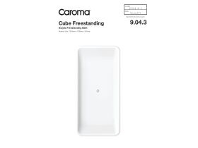 Technical Guide - Caroma Cube Freestanding Bath 1600 White