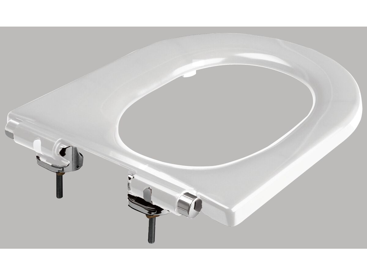 Wolfen Single Flap Toilet Seat White from Reece