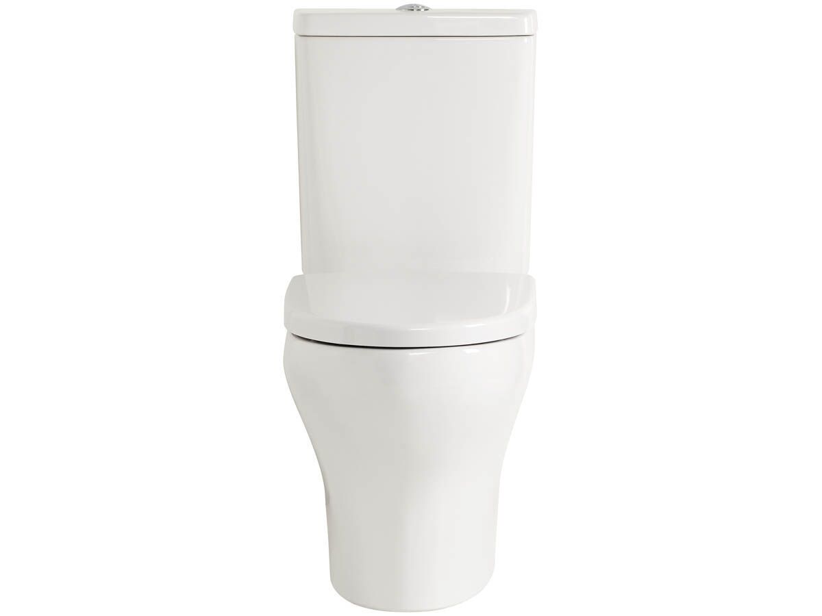 American Standard Cygnet Close Coupled Back to Wall Bottom Inlet Toilet Suite with a Soft Close Quick Release White Seat (4 Star)