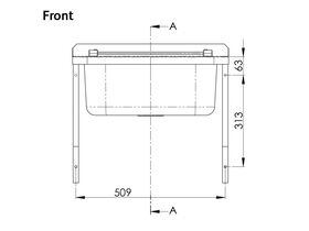 Cleaners Sink & Grate with Brackets Stainless Steel