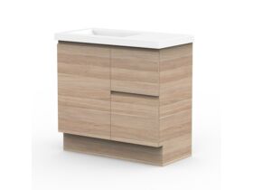 ADP Medina Vanity Unit with Kick 1 Door 2 Drawer 900mm