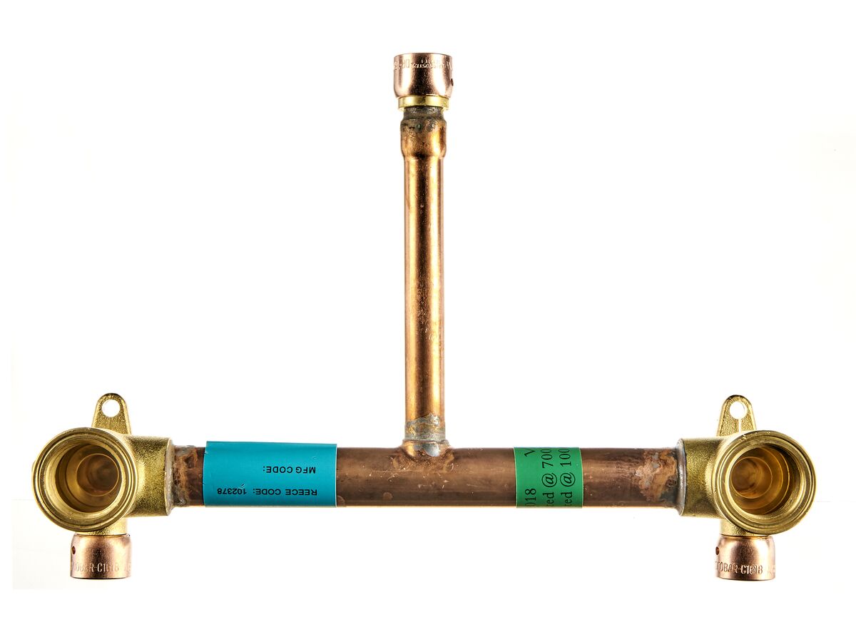 Auspex Shower Breech Bottom Entry 200mm 102mm Riser from Reece