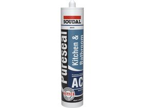 Soudal Pureseal Kitchen & Bathroom Acetic Silicone White 300g