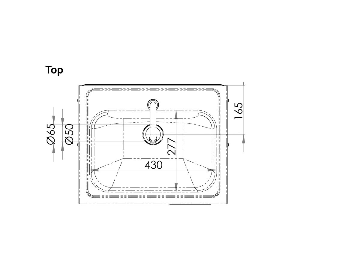 Knee Operated Basin, Pre Plumbed Complete
