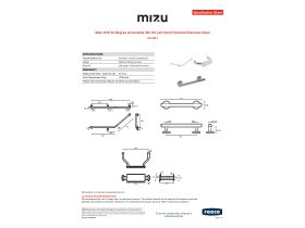 Specification Sheet - Mizu Drift 40 Degree Accessible WC Kit Left Hand Polished Stainless Steel