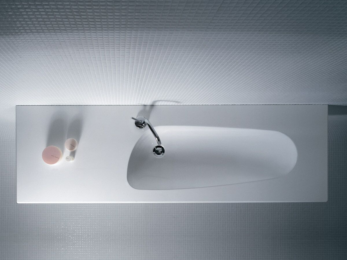 LAUFEN Palomba Wall Basin with Fixing Bolts 1200x500mm 1 Taphole White