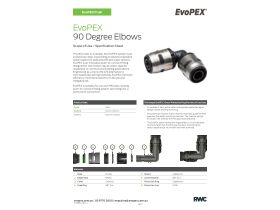 Specification Sheet - New EvoPEX Elbow