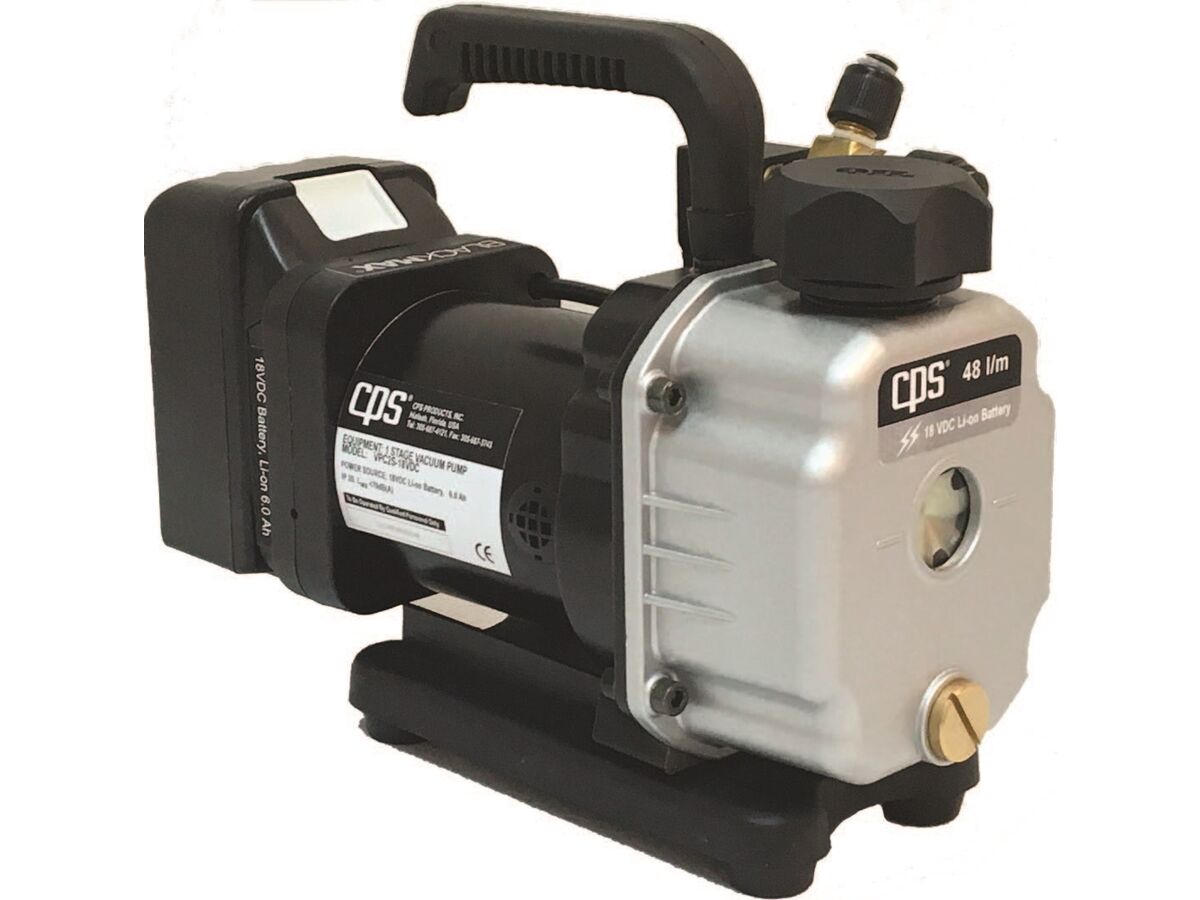 CPS Battery operated Two Stage Vacuum Pump 48 ltr/min VPC2S18VDC