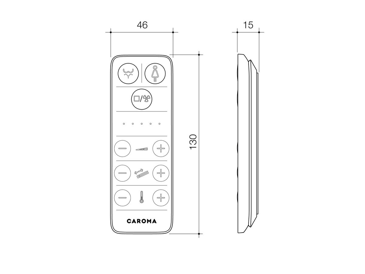 Caroma Livewell Electronic Soft Close Quick Release Bidet Seat White