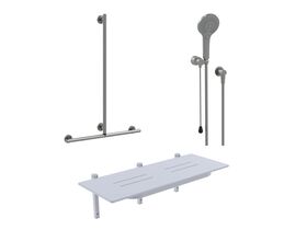 Mizu Drift Accessible Shower Set Brushed Gunmetal (5 Star)