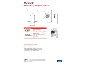 Specification Sheet - Nobili Up Shower Mixer Chrome