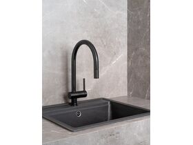 In Situ - Roca Ona Gooseneck Pull Out Sink Mixer Tap 2 Function Matte Black (5 Star)