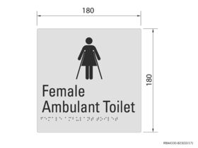 Budget Femaile Ambulant Tactile Sign