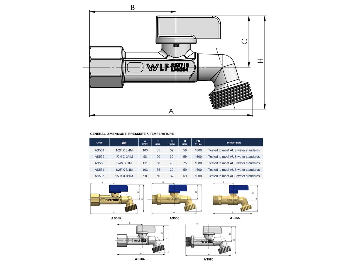Arco Grifo Tap with Non Return Valve Chrome Plated Female 15mm Lead Free