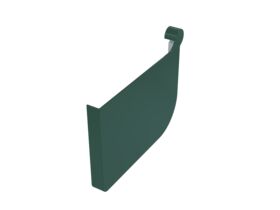 Quad Stop End Plate 115mm Left Hand Cottage Green