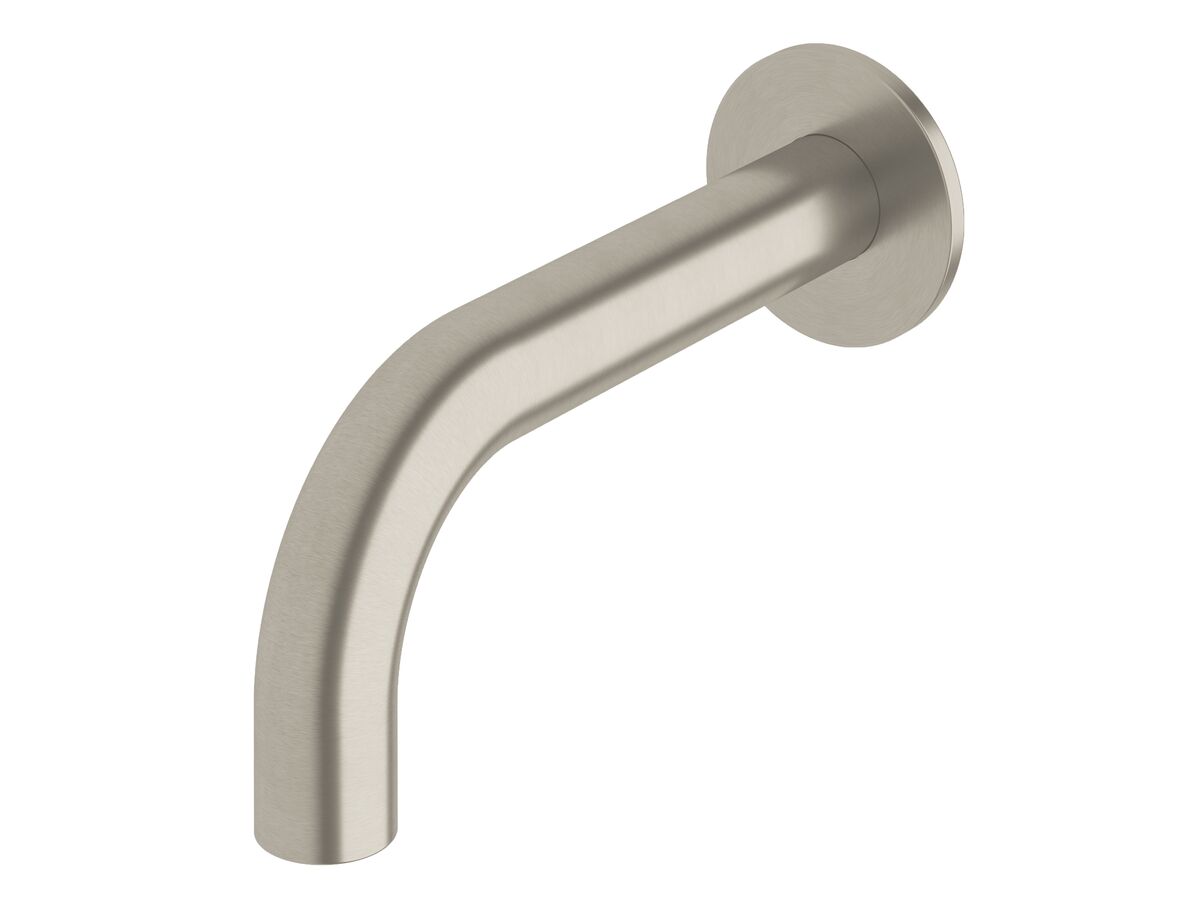 Milli Pure Wall Bath Outlet 160mm Brushed Nickel