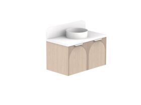 ADP Archie by Alisa & Lysandra All Door Wall Hung Vanity Unit Centre Bowl 900 Caesarstone