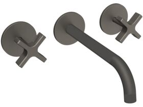 Milli Exo Wall Basin Set Brushed Gunmetal