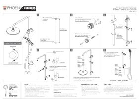 Installation Instructions - Phoenix IN0404 Pina Twin Shower Instructions