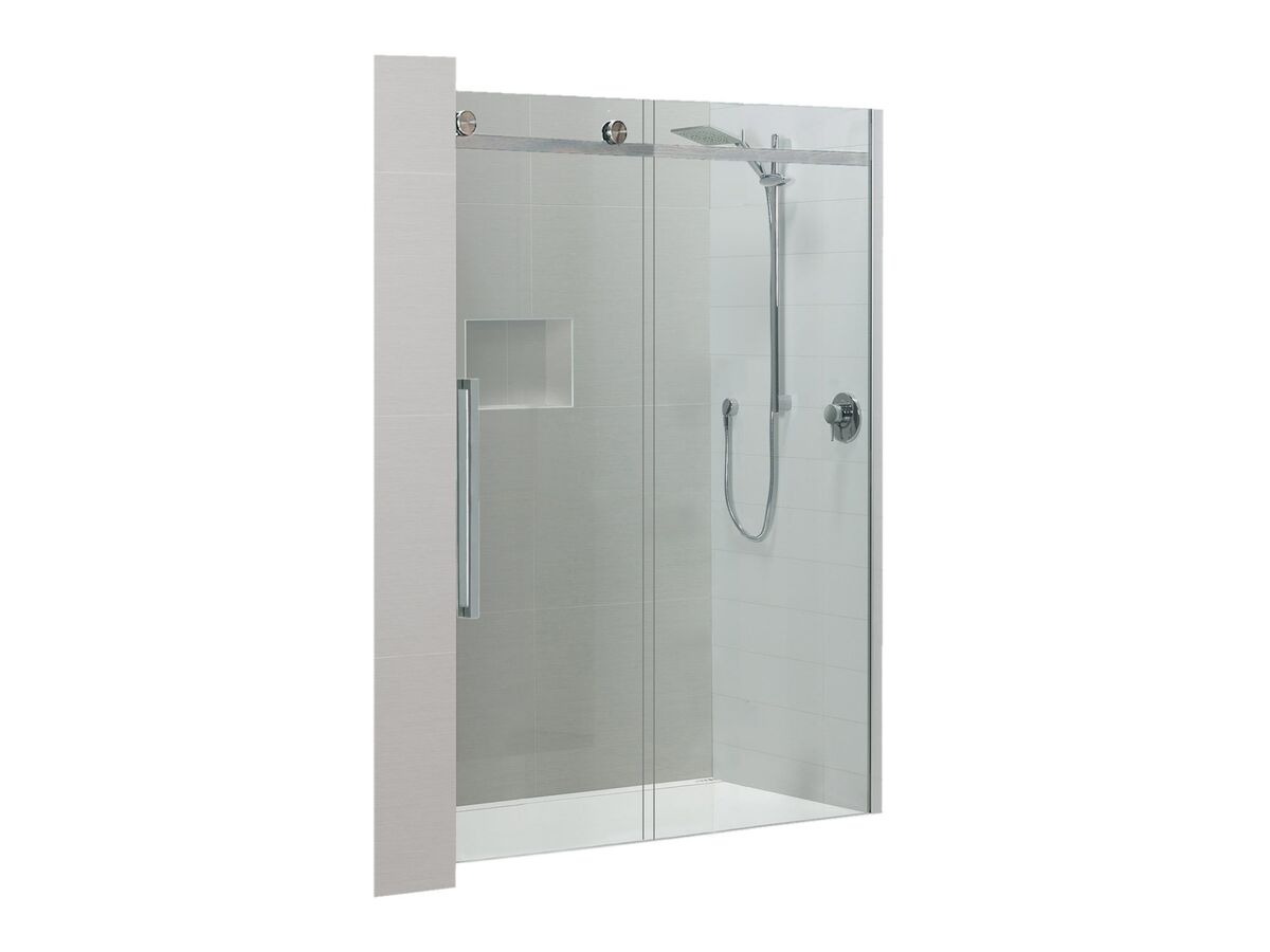 Glacier 3 Sided 1500 x 900 Alcove Shower Tray & Sliding Screen from Reece