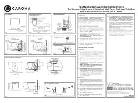 Installation Instructions - Urbane II Cleanflush Wall Faced Back Inlet Pan ONLY White (4 Star)