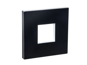 Mizu Bloc Shower Mixer Cover Plate Black Complete