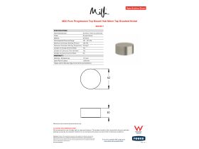 Specification Sheet - Milli Pure Progressive Top Mount Hob Mixer Brushed Nickel
