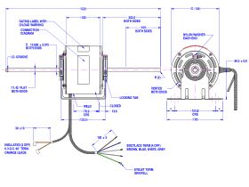 Fasco Fan Motor 240V 3 Speed 200W 8061S004-80
