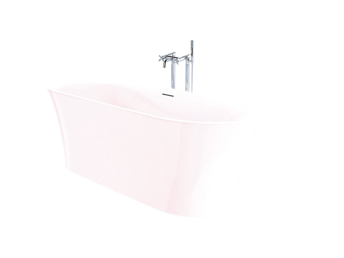 Roca Inspira Freestanding Bath with Overflow 1800x800 White