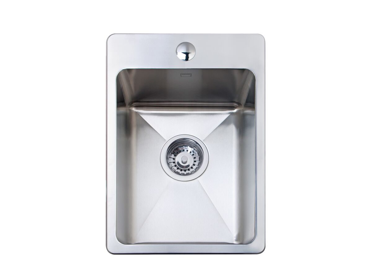 Memo Hugo Compact Sink 1 Taphole Stainless Steel from Reece