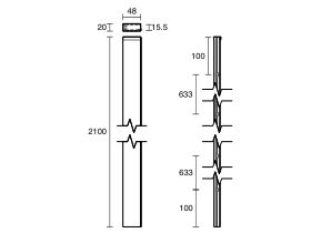 Kado Lux Frameless Shower Screen Wall Channel