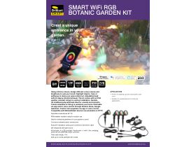 Specification Sheet - Brilliant Smart Wifi Botanic RGB Garden Light Kit (4 Pack) - Black